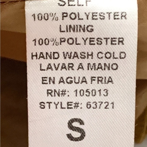 Andree by unit snap front high waist suede skirt with pockets size small NEW - Picture 6 of 7